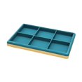 thumbnail image 2 of Segolike Bracelet Display Tray Storage Tray for Drawer 6 Grids for Rings Earrings Jewelry Organizer Bangle Holder for Showcase Selling Green, 2 of 8
