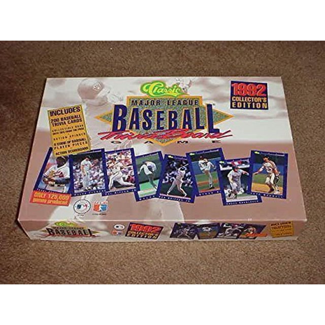 clásico juego de mesa de trivia de la Major League Baseball Edición de coleccionistas de 1992 Classic Games Inc. 17281192034