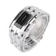 thumbnail image 3 of Reloj LED Pantalla de modo de tiempo binario único Estructura de arco convexo Reloj de pulsera LED resistente al agua Reloj electrónico Plata L, 3 of 10