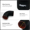 thumbnail image 2 of JDM Sport Universal for Forced Induction Cars 2.75" Inch 90 Degree Elbow Bend Angle Silicone Coupler Hose Tube (Black/Red) - Turbo Intercooler Pipe Piping Intake Upgrade, 2 of 4