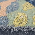 thumbnail image 2 of Yellow Navy Whimsical Collage Lumbar Pillow, 2 of 3