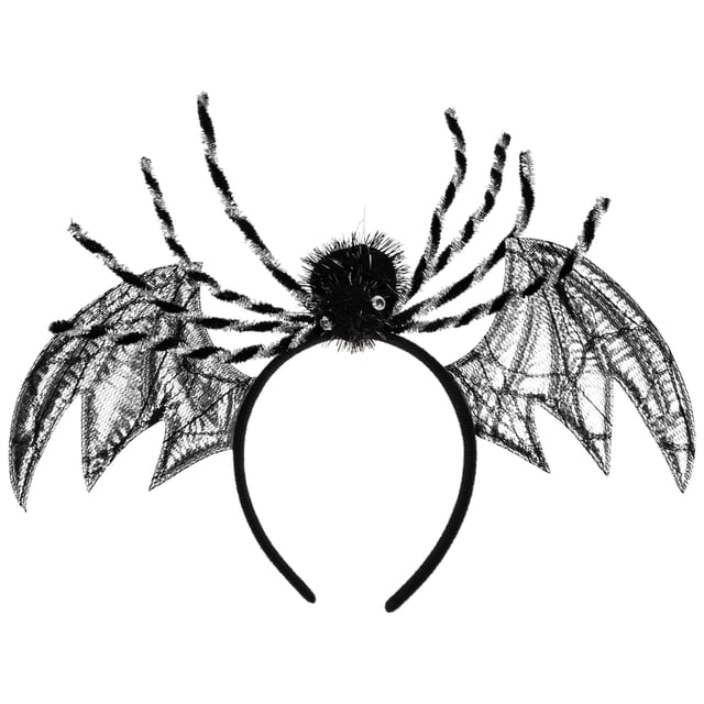 Miangastore Couvre-Chef de Fête Accessoires pour Cheveux d'Araignée Argent 1 Ensemble 13.8x9.4 Po