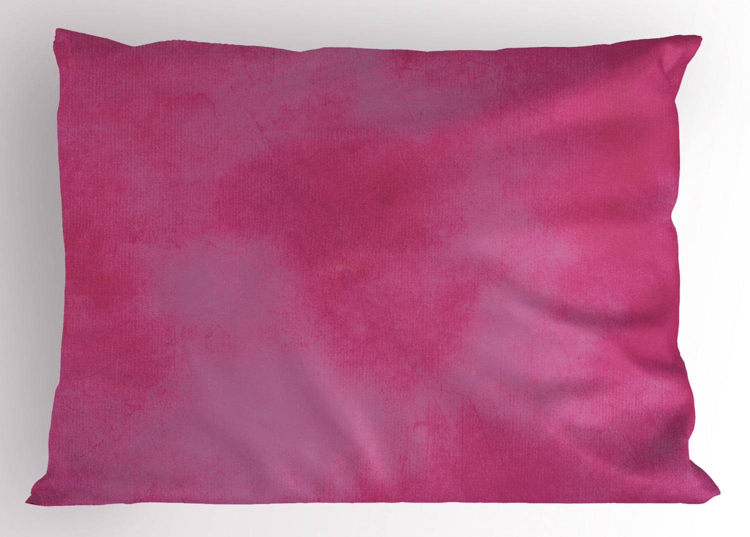 Hot Pink Pillow Sham Mottled Abstract Vibrant Colored Texture Image