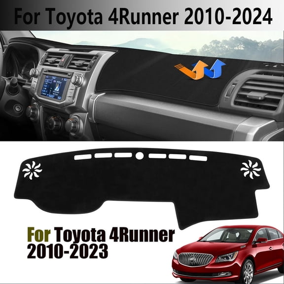 JJMY For 2010-2023 Toyota 4Runner Dash Mat Dashboard Sun Cover Non-Slip Carpet Pad