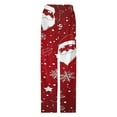 thumbnail image 4 of Merry Christmas Pajama Pants Comfortable Elastic Waist Pajamas Fashion Sleepwear Bottoms Plus Size Homewear, 4 of 6