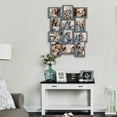 thumbnail image 5 of Classic Wall Hanging Picture Frame Collage Gallery Display 12 Opening 6" x 4" Photo Gray, 5 of 6