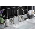 thumbnail image 2 of Kingston Brass KS2176RX Belknap Industrial Style Wheel Handle Bridge Bathroom Faucet with Pop-Up Drain, Polished Nickel, 2 of 7