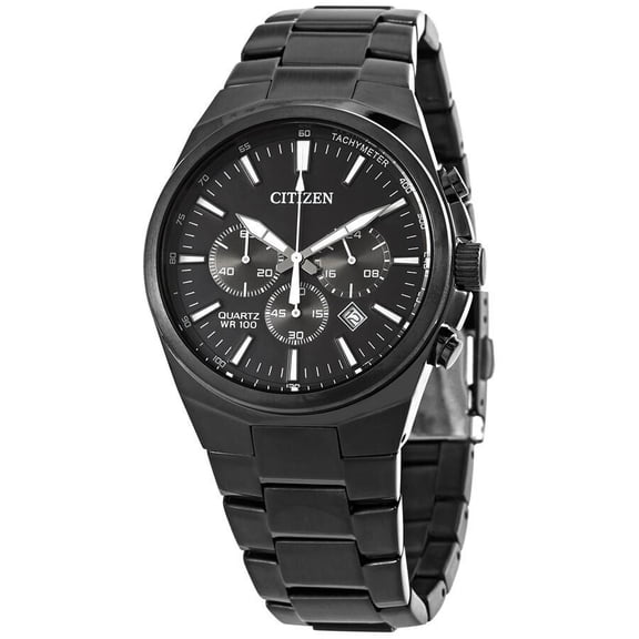 Citizen  Chronograph Quartz Black Dial Men's Watch AN817555E