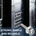 thumbnail image 4 of Uxcell Rack Mount Cage Nut, Carbon Steel Rack Screws for Server Cabinets and Audio Equipment M5 x 35mm, 4 of 7