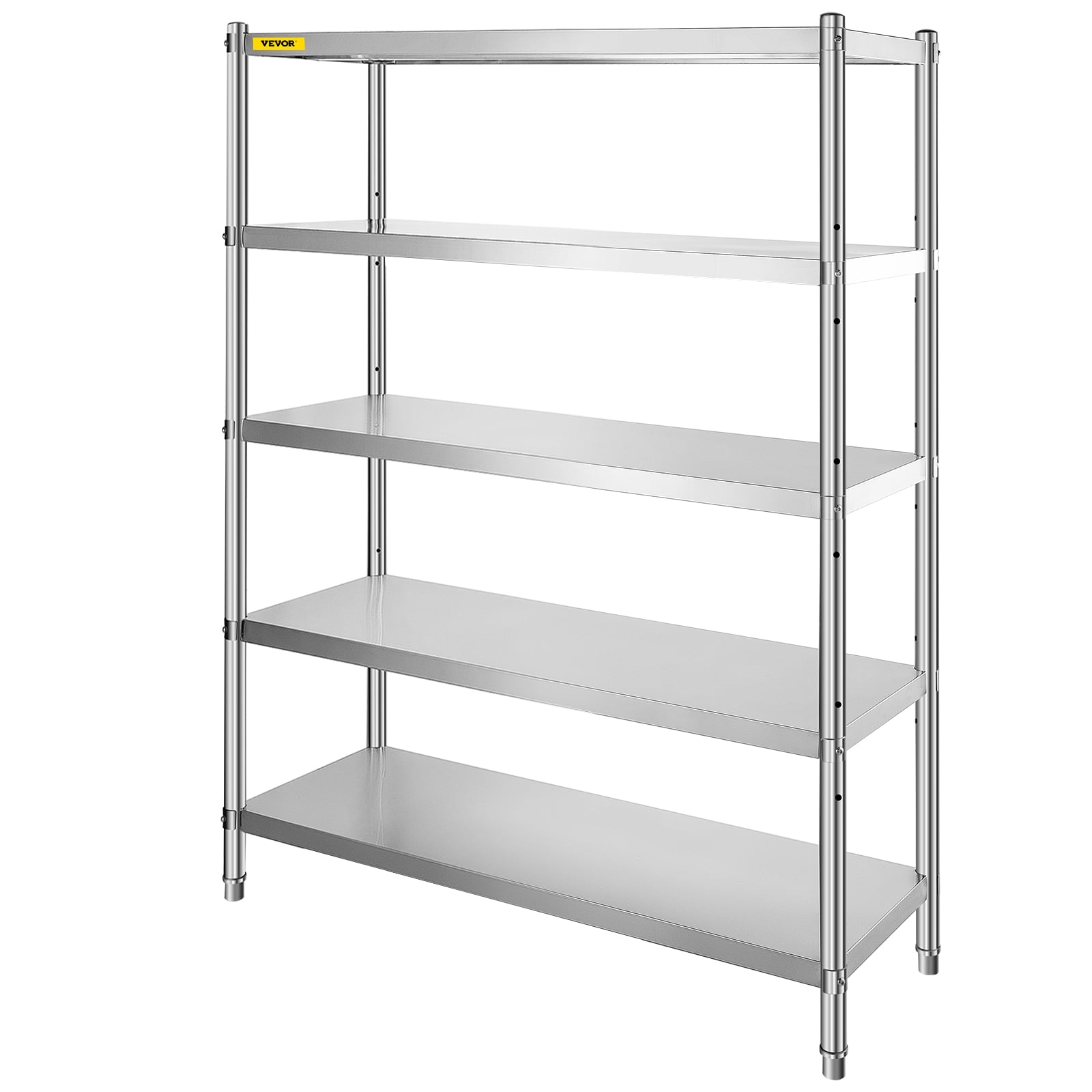 4 5 Tier 5FT Commercial Storage Rack Shelf Stainless Steel Kitchen Laboratory 
