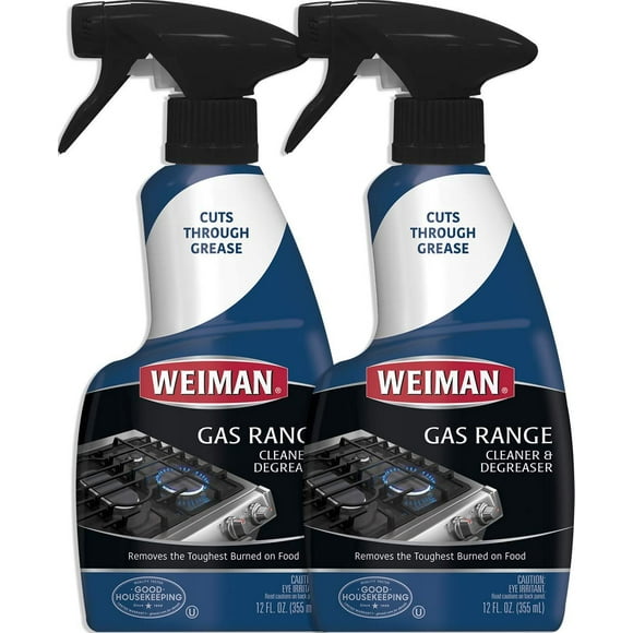 Weiman Gas Range Cook Top Cleaner and Degreaser - 12 Ounce 2 Pack - Packaging May Vary 12 Fl Oz (Pack of 2)