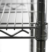Shelving Inc. 12 d x 12 w x 54 h Chrome Wire Shelving with 5 Shelves