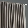 thumbnail image 2 of Half Price Drapes Neutral Grey Extra Wide Room Darkening Curtains for Bedroom (1 Panel), 100W X 120L, 2 of 6