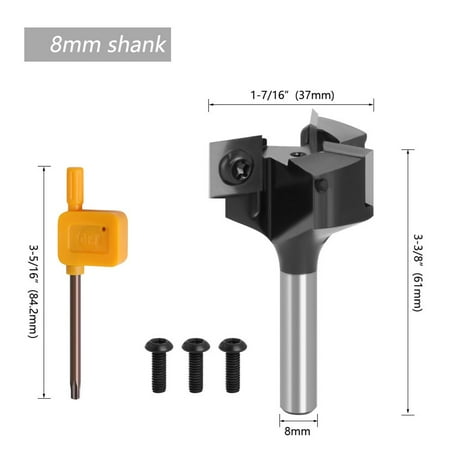 

Geege Cnc Cemented Carbide Milling Cutter 3 Flute Wood Planer Bit Router Bit For Wood