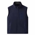 thumbnail image 3 of Lyrehush Mens Fleece Vest Jackets Full-Zip Warm Sleeveless Thermal Layering Outerwear Side Zip Pockets Winter Fall Vests, 3 of 7