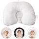 thumbnail image 3 of Almohada de viaje portátil para bebés, almohada ajustable para la cabeza y el cuello del bebé, soporte para asiento de coche, diseño ergonómico suave y transpirable, color blanco., 3 of 5