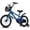 Blue, variant on NEORIVER 14" Kids Bikes for Girls and Boys, Kids' Bicycles with Training Wheels, Ages 3-5 Years