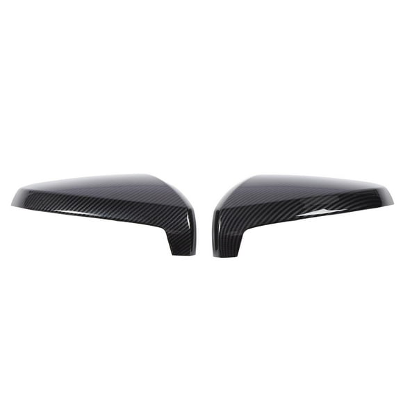 Pair of Rearview Mirror Cover Cap Stick On Weatherproof Left Right Car Door Mirror Cover Replacement
