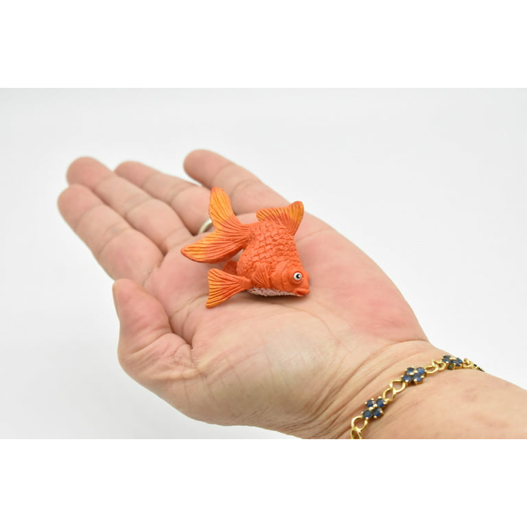 Goldfish, Fantail, Fish Toy Animal Realistic Plastic Replica, Educational  Model 2 CWG235 B306 