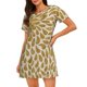 thumbnail image 1 of Fotbe Gold Drops Bata de Dormir para Mujer con Estampado, Camisón de Algodón de Manga Corta, Ropa de Dormir Casual, 1 of 6