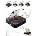 thumbnail image 3 of Portable Bluetooth CD Player with HiFi Sound & LCD Screen | Rechargeable Compact CD Player with Timer AUX/USB Support | 2000mAh Battery Home Car Travel Music Player (280g/0.62lb)​, 3 of 7