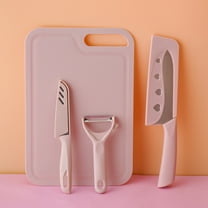 pvdgvd Kitchen Portable Knife Set - With Chopping Board, Fruit Knife, Scissors, Vegetable Knife, Paring Knife, Case - Multifunctional, Easy to Clean, 1 Piece