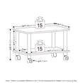 thumbnail image 3 of Furinno ECON Home Office Under Desk CPU and Printer Stand with Espresso/Black, 3 of 6