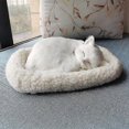 thumbnail image 3 of Realistic Sleeping Plush Breathing Cat Furry Dog With Mat Creative Animals Decor, 3 of 5