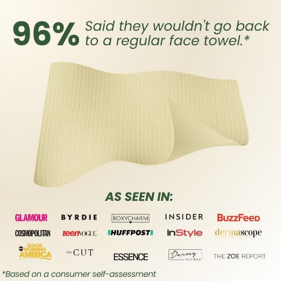 Clean Skin Club Bamboo Towels Size XL, Organic Disposable Face Washcloth
