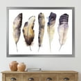 thumbnail image 3 of Designart 'Dark Gray Feathers Boho Ethnic I' Bohemian & Eclectic Framed Art Print, 3 of 4