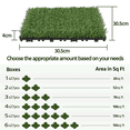 SmileMart 27PCS Artificial Grass Interlocking Turf Tile Flooring Decor, Green