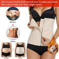 thumbnail image 5 of FITVALEN Waist Trainer for Women Workout Latex Waist Cincher Hourglass Body Shaper Sport Corset Girdle, 5 of 8