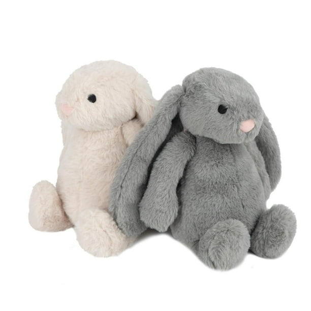 Juguete Interactivo de Conejito Best Pet Supplies Beige Gris Arrugado y Chirriante para Cachorros o
