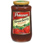 Angle View: Polaner Strawberry Preserves 32 Oz Jar