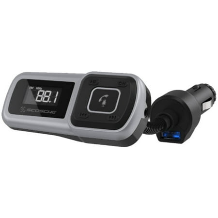 Scosche BTFMSR-SP1 - Bluetooth FM Transmitter with USB Port for Mobile (Best Bluetooth Device For Car)