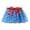 Blue, variant on PEASKJP Girls Ruffle Skirt Girl School Uniform Pleated Scooter Skirt with Under Shorts Pull On Elastic Waist Skirt (Multicolour,6-8 Years)