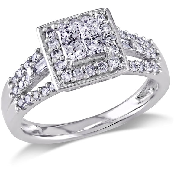 Everly Women's Diamond 10K White Gold Engagement Ring