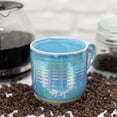 thumbnail image 2 of Blue Glossy Rainbow Glaze 17 ounce Stoneware Coffee Cup Mugs Set of 4, 2 of 7