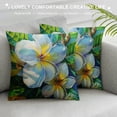 thumbnail image 3 of GOSMITH  Throw Pillow Covers Floral Home Decor Pillow Cases Living Room Decorative Cushion Couch Sofa Pillowcases Hawaiian Tropical Flowers, 3 of 5