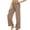 Coffee, variant on Juorvia Yoga Dress Pants Women Elastic Waist Pull on Casual Stretchy Ankle Length Straight Slacks with Pockets