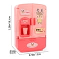 thumbnail image 2 of Kitchen Toy Kids Play Mini Refrigerator Double Door Smart Home Appliances Educational for Boys Girls, 2 of 3