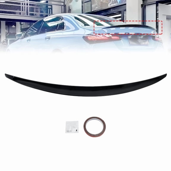 Gloss Black Rear Spoiler For Mercedes-Benz E-Class W213 16-23 AMG Style