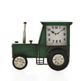 thumbnail image 1 of Hometime Mantel Clock - Dark Green Tractor, 1 of 2