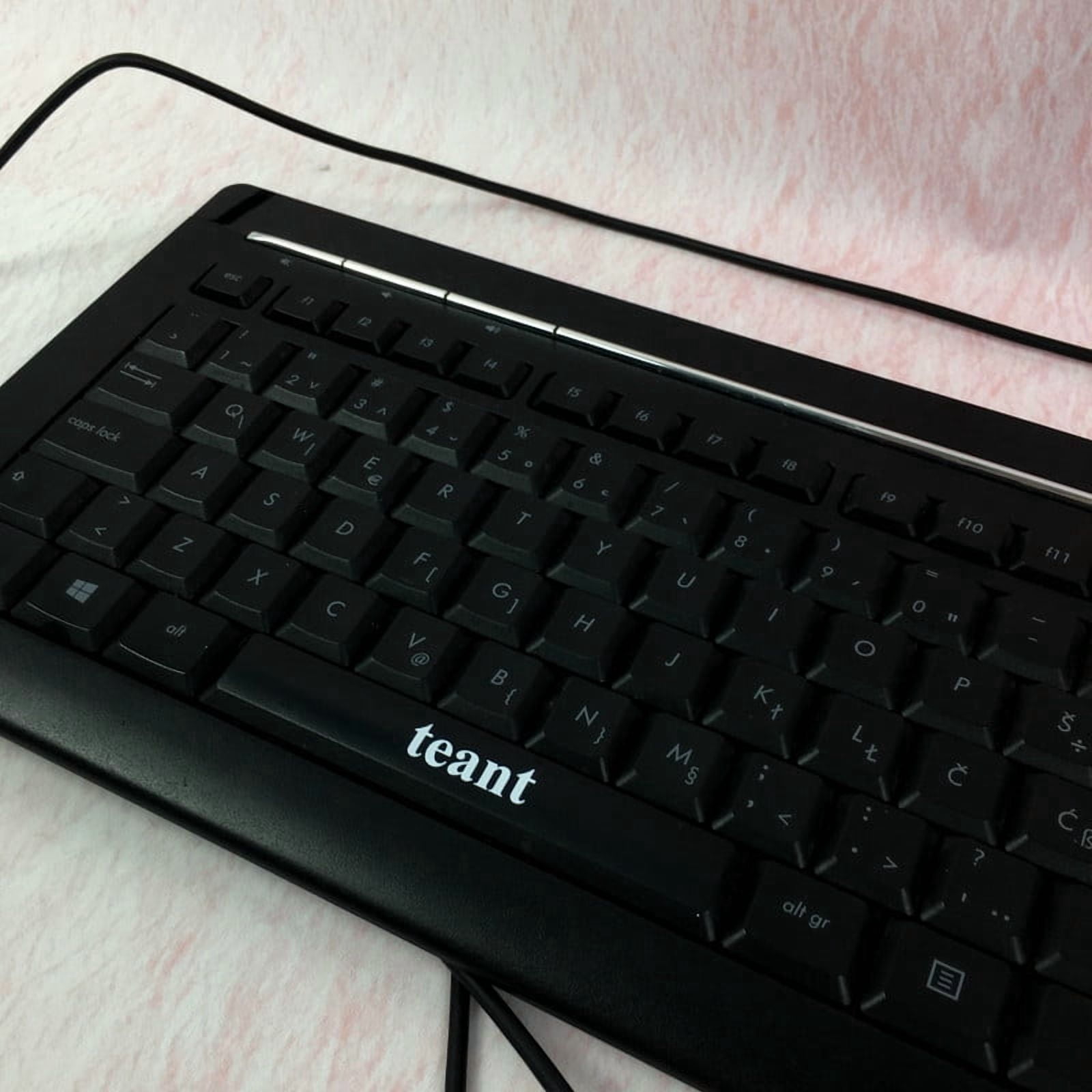 teant Computer keyboards Full-Size 104-Key Computer Keyboard — Silent Keys, Plug-and-Play