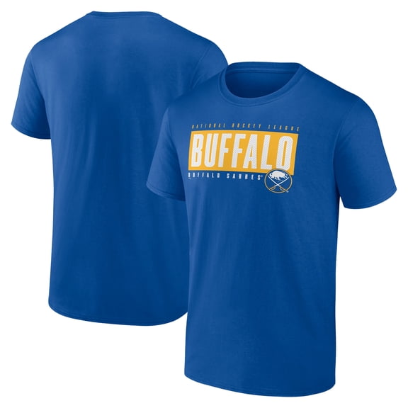 Men's Royal Buffalo Sabres Blocked Out T-Shirt