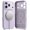 Light Purple, variant on Ringke Silicone Magnetic [Compatible with MagSafe] for iPhone 17 Pro Max Case, Slim Soft Grip Shockproof Cover with Camera Control Button Cover - Tangerine