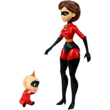 Mattel The Incredibles: Elastigirl & Jack-Jack Action Figure, Multicolor, 3.94'' W x 3.94'' H