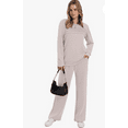 thumbnail image 6 of Women's 2 Piece Sets Sweatshirt Casual Travel Outfits Lounge Wide Leg Tracksuit Cozy Sweatsuits Fashion, 6 of 6