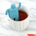 thumbnail image 2 of Dsscvnef Loose Tea Infuser Silicone Strainer Brewing Tool Cute Little Man Tea Diffuser for Teapot Durable Reusable Tea Filter Accessory, 2 of 6