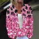 thumbnail image 1 of Cárdigan de mujer, cárdigan de manga larga, ahuecado, color sólido, chaqueta informal, parte superior de poliéster para mujer, 1 of 5